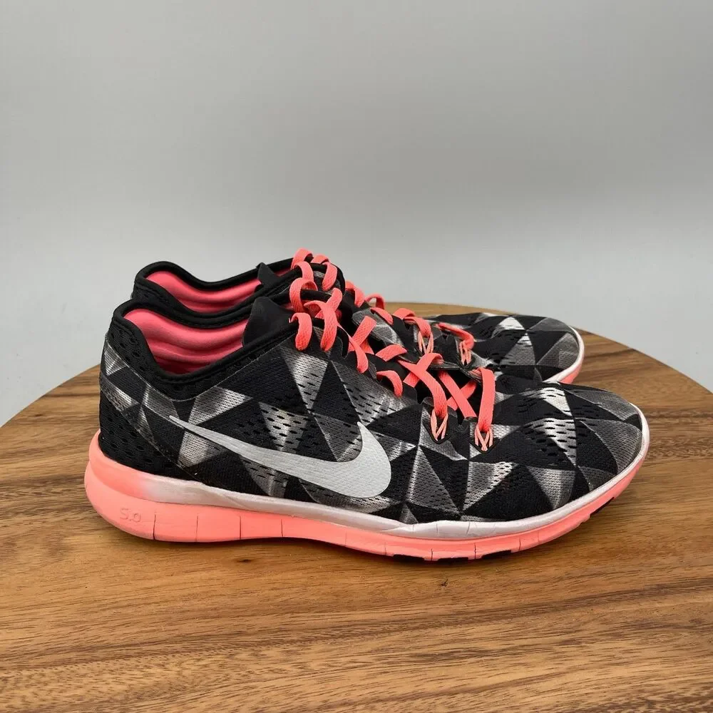 Nike Free 5.0 TR Shoes Womens Size 9 Black Running Comfort Walking Sneakers Gym
